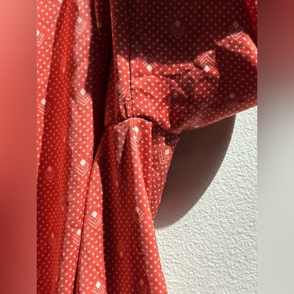 LIKE NEW | Saltwater LUXE Lena Peasant Mini Dress in Rose Dots Women’s Medium - Picture 7 of 12